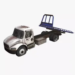 Abandoned Truck --137-- Low-poly 3D model