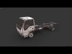 Abandoned Truck --138-- Low-poly 3D model