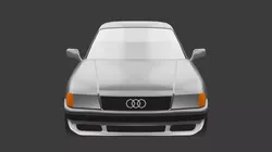 Audi 80 B4 Quattro Low poly Low-poly 3D model