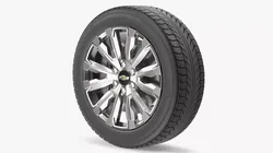 Chevrolet Alloy Wheel Rim with All Season Tire 3D model