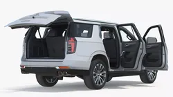 Chevrolet Tahoe 2025 Premium Utility Vehicle White 3D model