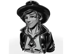 Cowboy Character Bust