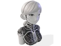Cybernetic FeMuse Bust