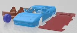 Ferrari 288 GTO 1984 Printable Car 3D Print Model in Automotive 551087