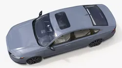 Gray Honda Accord 2025 Rigged for Cinema 4D 3D model