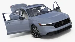 Gray Honda Accord 2025 Rigged for Maya 3D model