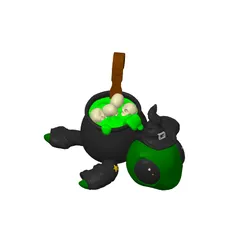 Halloween Turtle Cauldron