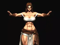 lady worrier 3D model