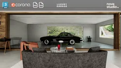 Luxury Car Garage Scene Project File 3Ds Max FBX OBJ 3D model