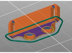 Magnet door closing, remixed for magnet 6x2mm and M3 screws