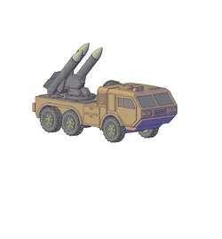 MISSILE TRUCK 3D print model