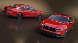 Red Honda Accord 2025 Rigged for Maya 3D model