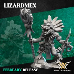 SLIPPERY LIZARD SHAMAN - LIZARDMEN (FEBRUARY 2026 RELEASE)