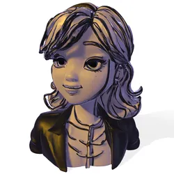 Stylized Female Character Bust