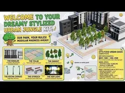 STYLIZED URBAN OASIS THE MEGA-MODULAR KIT 3D model