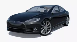 2014 Tesla Model S Low-poly 3D model