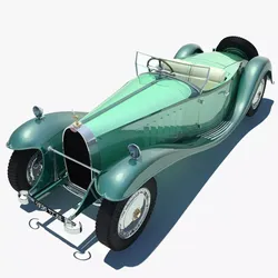 Bugatti Type 41 Royale Esders Low-poly 3D model