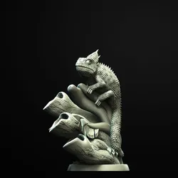 Chameleon Planter 3D Printable Stl File