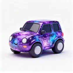Chibi Stylized Galaxy SUV Low-poly 3D model