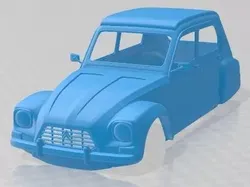Citroen Dyane 1967 Printable Body Car 3D print model