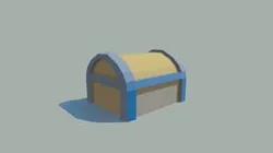 Cofre de tesoro / Treasure chest low poly