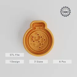 Constellation Science Cookie Cutters & Stamps Set, Astronomy Tool, Space Lab Design, S/M/L Sizes, Perfect for Cookies & Fondant