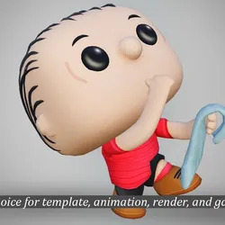 Cute Boy with Security Blanket - Pop Style Figure
