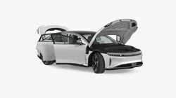 Electric Luxury Sedan Lucid Air Rigged for Maya 3D model
