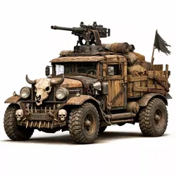 Elite Outlaw Battle Truck  Model Low-poly 3D model
