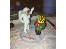 Francium figurine of Zorayius and Roboto