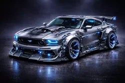 Futuristic Model of  Sports Car Concept 3D model