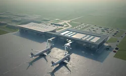 International passenger airport 3D model