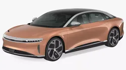 Lucid Air 2021 Electric Luxury Sedan Rigged 3D model
