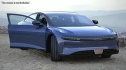 Lucid Air Electric Luxury Sedan Sapphire Rigged for Cinema 4D 3D model