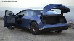 Lucid Air Electric Luxury Sedan Sapphire Rigged for Maya 3D model