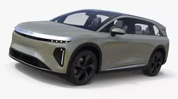 Lucid Gravity 2024 Electric SUV Olive Color Simplified 3D model