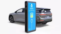 Lucid Gravity Electric SUV with Charging Station 3D model
