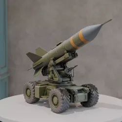 Missile transport and launch vehicle 3D print model
