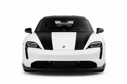 Porsche Taycan Turbo GT in Glacier White Low-poly 3D model