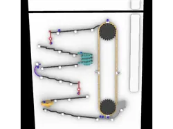 Refrigerator Marble Run