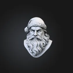 Santa Stone Statue