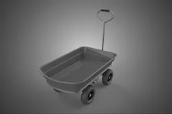 BEACH COAST SAND SEA CART WAGON TROLLEY DOLLY TRUCK WHEELBARROW 3D model
