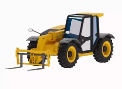 Forklift 525 Low-poly 3D model