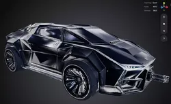 Futuristic Car 3D model
