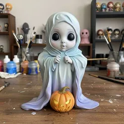 Ghost Child and Mischievous Pumpkin