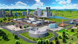 Mega Open World City Simulator Environment Pack Realistic city Low-poly 3D model