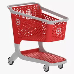 Plastic Shopping Cart 01 3D model