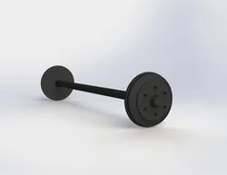 1000 kg Trailer Axle Assembly | Round Beam + Spindles | SolidWorks Model