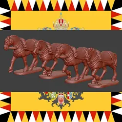 28mm Risorgimento Austrian horses walking
