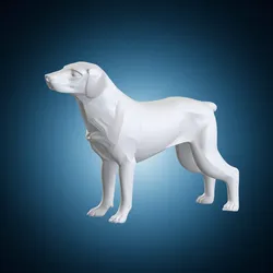 American Foxhound Dog Model 3D Print Model in Sculpture 637221